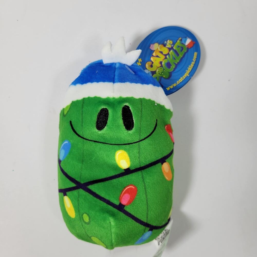 Cats vs Pickles Christmas Series Pickle Lights Lucky Douglas Plush Bean Bag